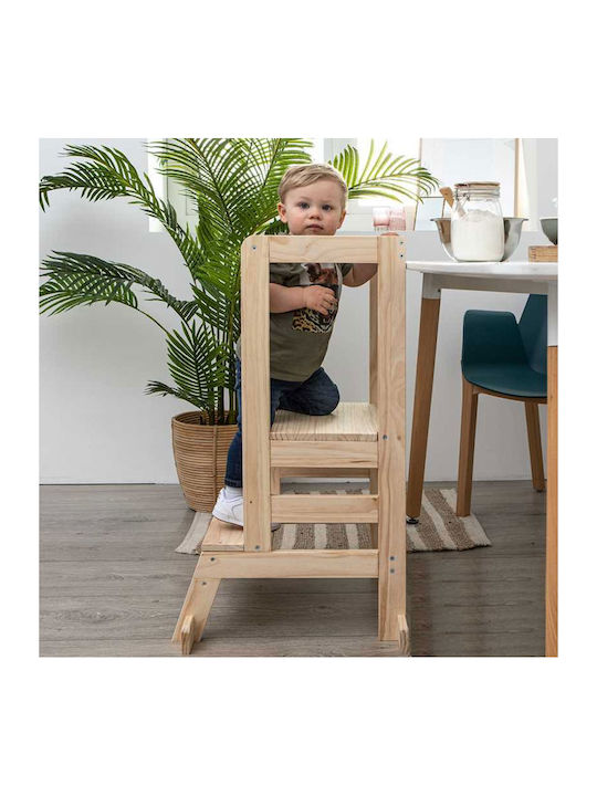 Lea Learning Tower Wooden Beige Atmosphera