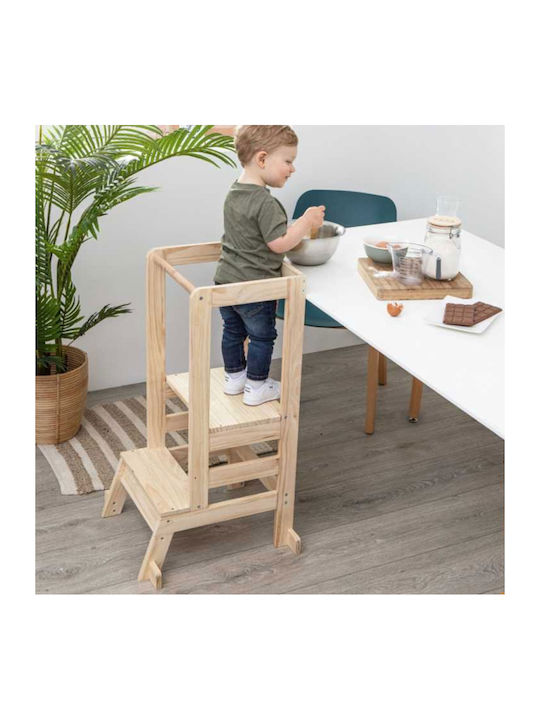 Lea Learning Tower Wooden Beige Atmosphera