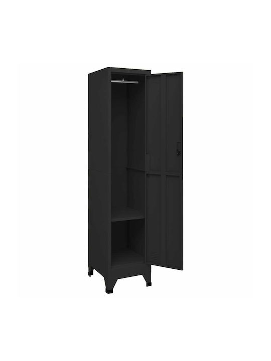 Шкаф Метал Черно 38x45x180бр