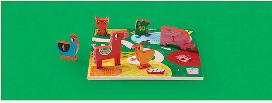 Wooden Kids Peg Puzzle for 2+ years+ Years 10pcs Crocodile Creek