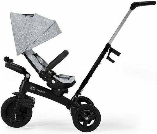 Kinderkraft Twipper Triciclete Pentru Copii Cu Mâner Pentru Părinți 5 În 1 Pentru 9 Luni Gri