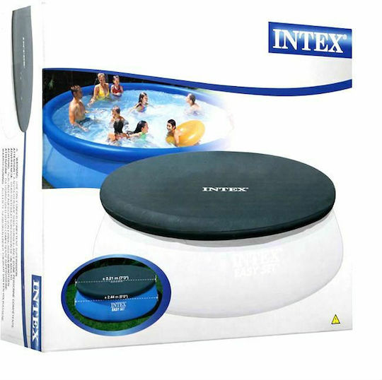 Intex Слънцезащитен крем Кръгло покривало за басейн Easy Set Диаметър 366бр 1бр