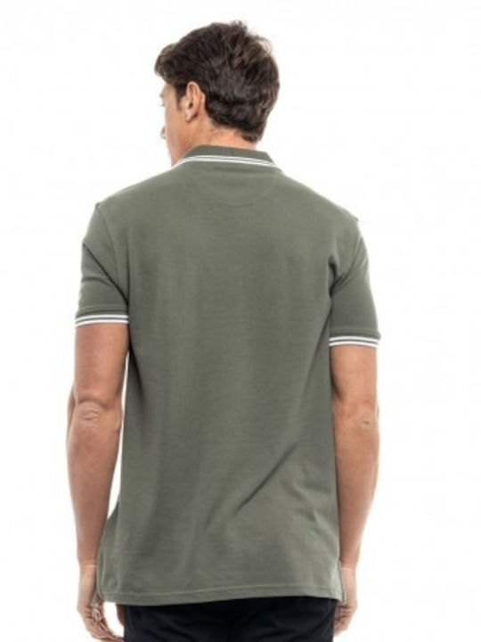 Splendid Men's Short Sleeve Blouse Polo Khaki