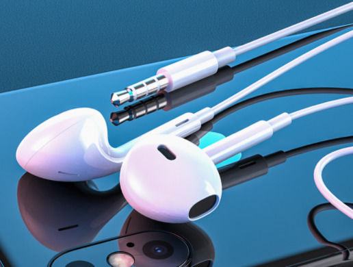 YOURZ Earbuds Handsfree με Βύσμα 3.5mm Λευκό