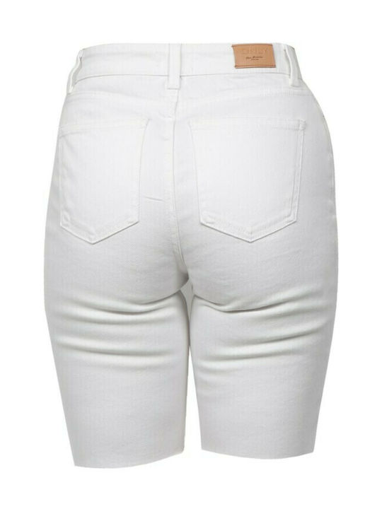Emily Women's Bermuda Shorts Jean White