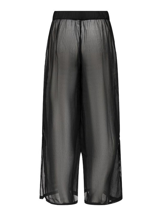 Only Women's Pants Beachwear in Black color