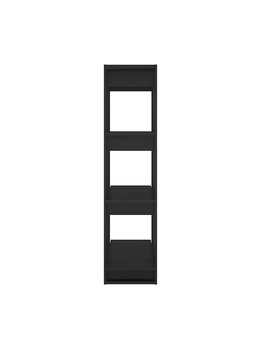 Bibliotecă Negru 80x30x123.5cm