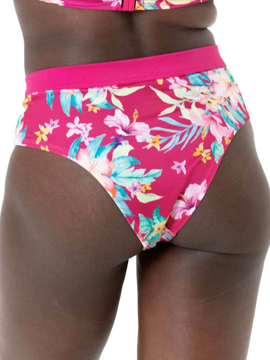 Vanua Levu Bikini Slip High Waist Fuchsia