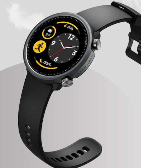 Mibro A1 45mm Waterproof Smartwatch with Heart Rate Monitor (Black)
