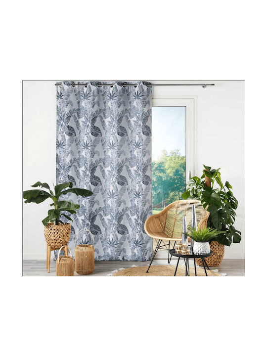 Kipper Curtain with Grommet Cocoon Grey 140x260cm