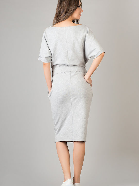 Tessita Mini Kleid Gray