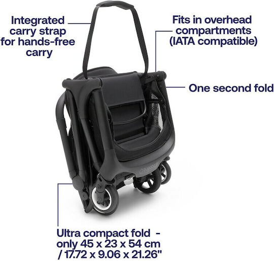 Bugaboo Butterfly Complete Baby Stroller Suitable from 6+ Months Black Forest Green 7.3kg