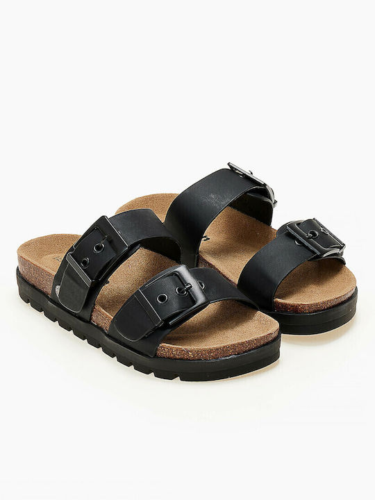 Sandale Casual Damă Flatforme Negru