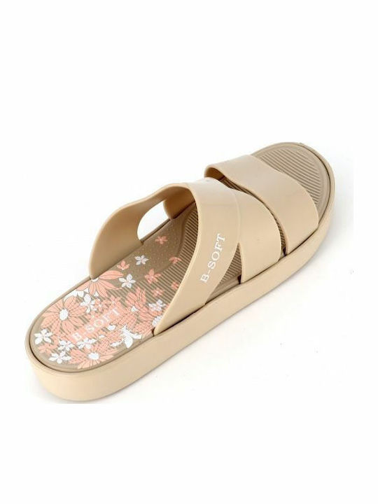 Women's Flip Flops Beige