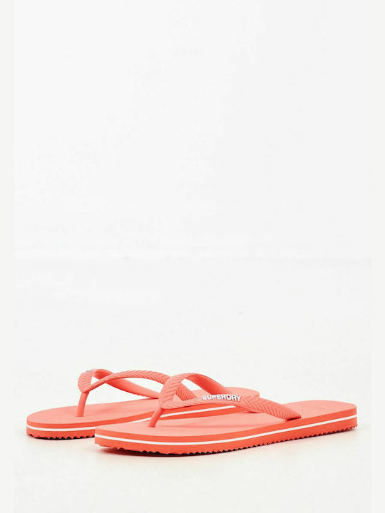 Superdry Ovin Frauen Flip Flops Coral