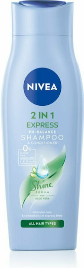 Nivea 2 in1 Express Conditioner Шампоан за Всички Типове Коса 250мл