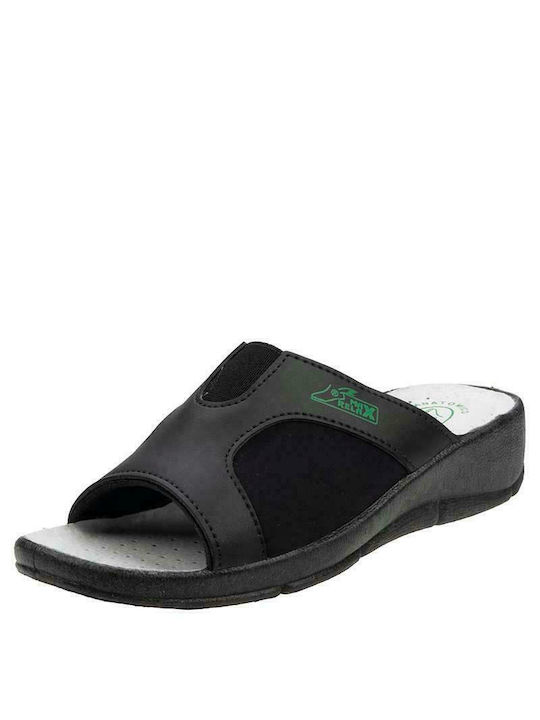 Max Relax 143 Women's Platform Flip Flops Black