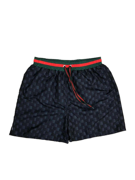 Men's Swimwear Shorts Black with Patterns