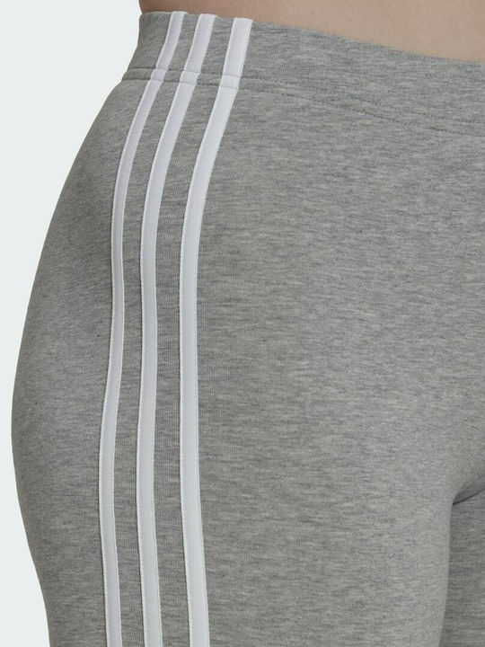 Essentials 3-Stripes Bike Training Γυναικείο Ποδηλατικό Κολάν Medium Grey Heather