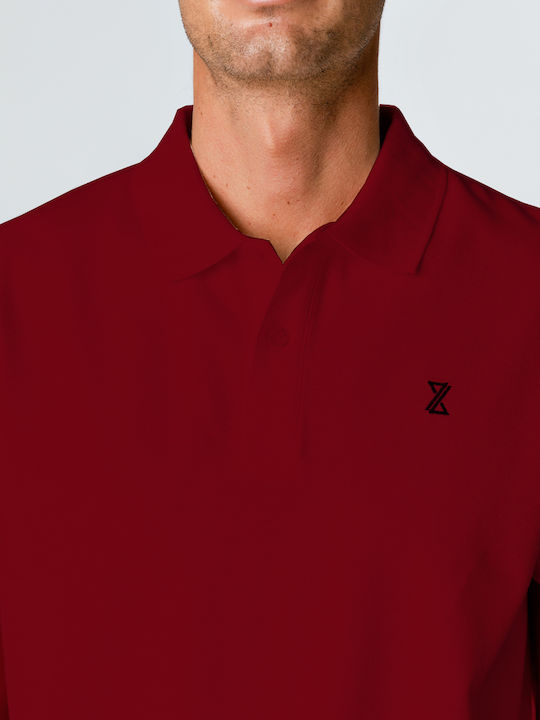 Snta Polo Pique with Short Sleeve Basic Logo - Red