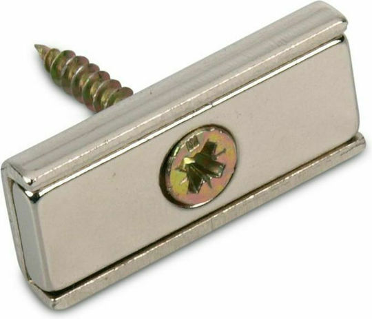 Magnitech Magnet Neodimiu Rectangular cu Gaură și Forță de Atracție 7.5kg 25x13x5mm 1buc