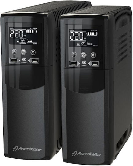 Powerwalker VI 800 CSW FR UPS Line-Interactive 800VA 480W με 8 IEC Πρίζες