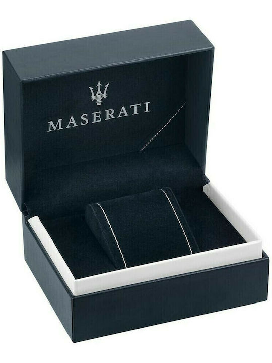 Maserati Men's Watch 42mm Chronograph Battery with Silver Metal Bracelet