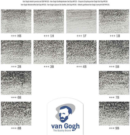 Royal Talens Sketch Graphite Van Gogh Pencil White 12pcs 12-