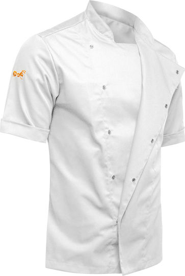 strongAnt Coat Chef White with Short Sleeve Stretch