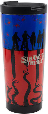 Stor Stranger Things Glass Thermos Stainless Steel BPA Free Multicolour 425ml with Mouthpiece 00692