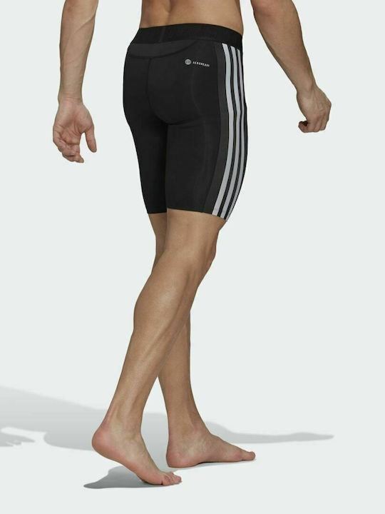 adidas Stripes Training Men's Sports Short Leggings Black