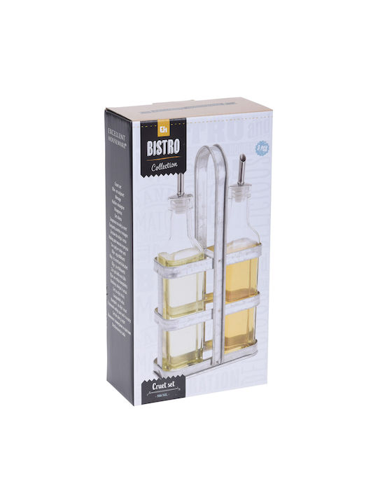 Excellent Houseware Σετ Λαδόξιδο Γυάλινο με Ροή 500ml