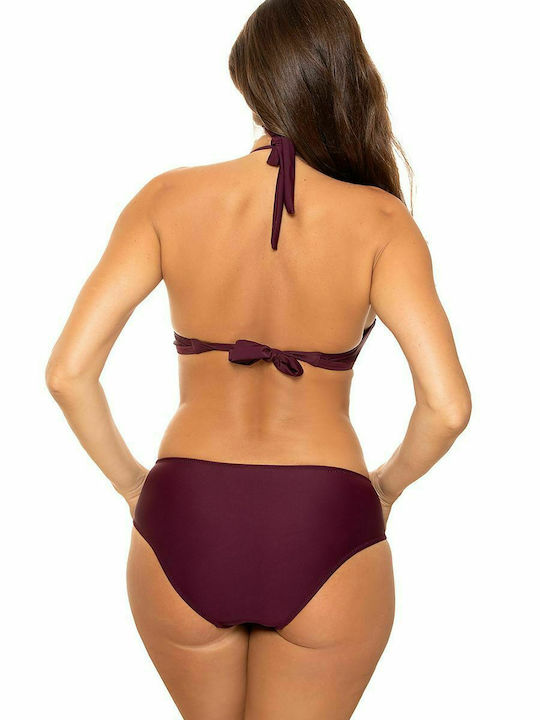 Marko One-Piece Swimsuit with Padding Burgundy