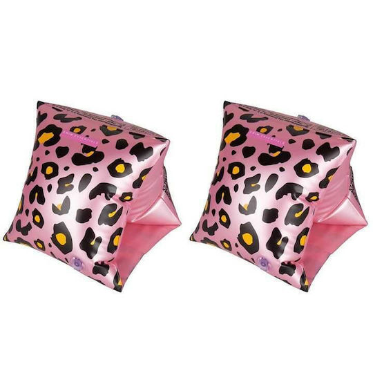 Swim Essentials Pink Leopard Μπρατσάκια Κολύμβησης από Βινύλιο 0-2 ετών Ροζ