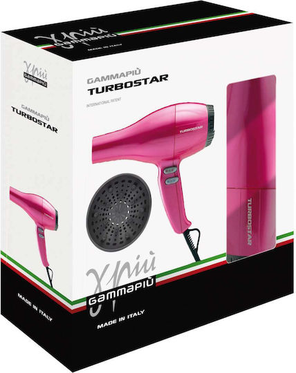 GammaPiu Turbostar Professional Hair Dryer with Diffuser 1800W Fuchsia