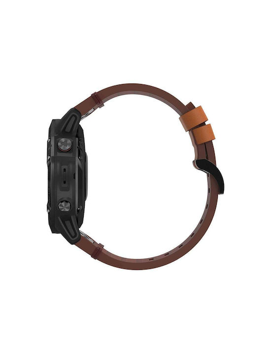 Tech-Protect Λουράκι Δερμάτινο Καφέ (- Forerunner 935/945 (22mm))