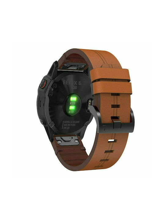 Tech-Protect Λουράκι Δερμάτινο Καφέ (- Forerunner 935/945 (22mm))