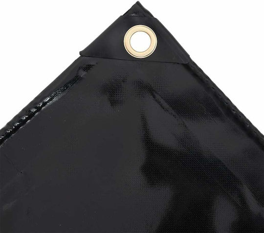 vidaXL Waterproof Tarpaulin 650gr/m² 2x3m. Heavy Duty Black