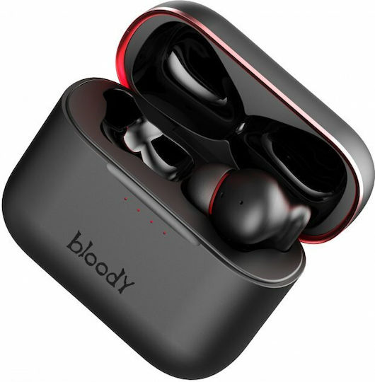 A4Tech M90 In-ear Bluetooth Handsfree Ακουστικά με Αντοχή στον Ιδρώτα και Θήκη Φόρτισης Μαύρα