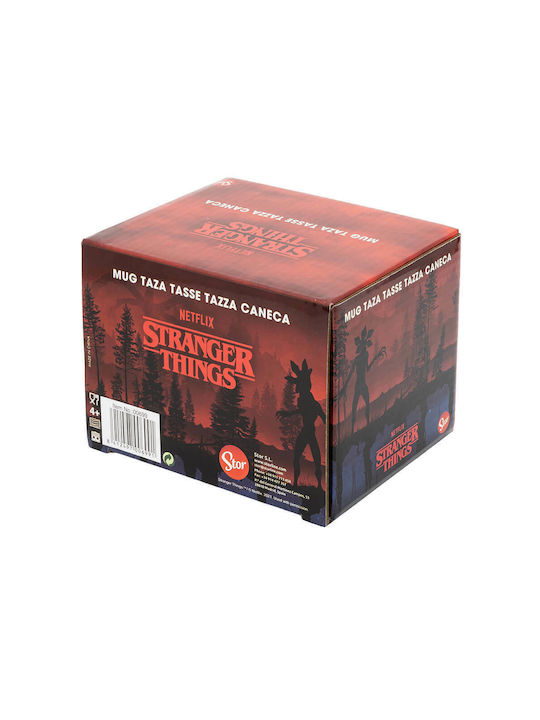 Stor Stranger Things - Upside Down Becher Keramik Weiß 380ml