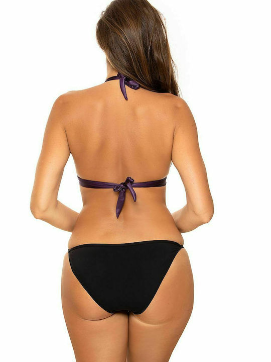 Marko Padded Bikini Set Bra & Slip Bottom Purple