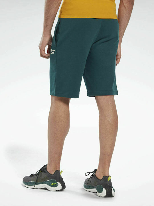 Reebok Identity Fleece Sportliche Herrenshorts Forest Green