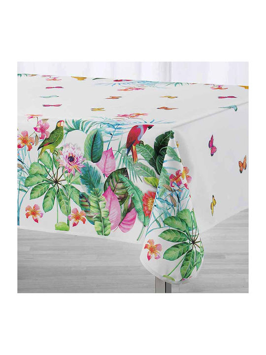 Douceur d'Intérieur Tablecloth Stain Resistant L-C Tropical Vintage Colorful 150x240cm