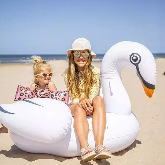 Swim Essentials Swim Essentials Swan Saltea Gonflabilă Ride On De Plajă Albă 160cm