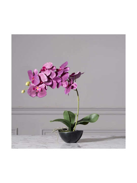 Supergreens Artificial Plant in Pot Orchid Purple 48cm 1pcs