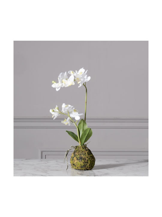 Supergreens Künstliche Pflanze im Topf Orchidee White 40cm 1Stück