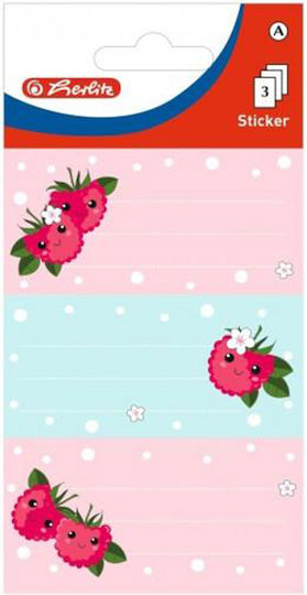 Herlitz Rasberry Ετικέτες Τετραδίων 7.5x3.5cm 10τμχ