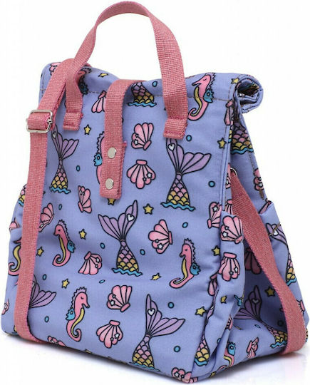 The Lunch Bags Original Junior School Insulated Hand Lunch Bag 5lt Purple 21 x 16 x 19.5cm