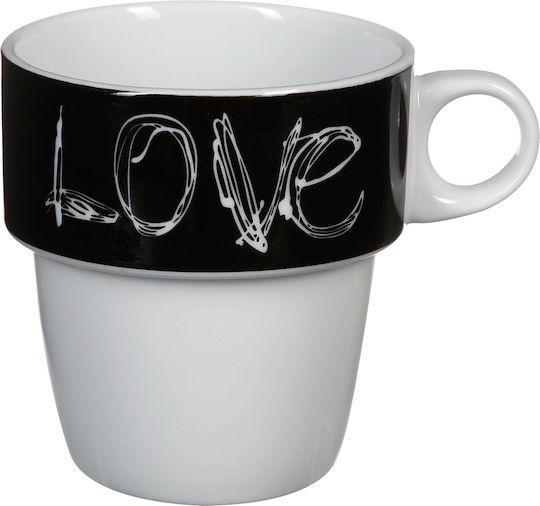 Secret de Gourmet Love Set Căni Maro De ceramică Multicolore 260ml 6buc