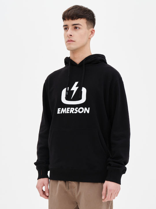 Sweatshirt with Hood Black